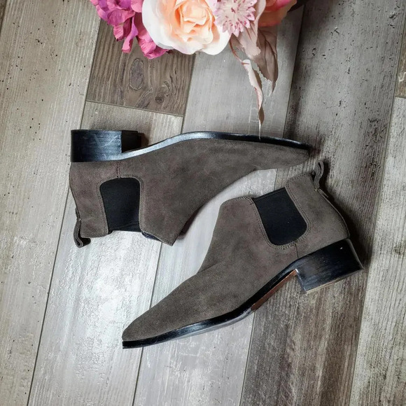 Coach Shoes - COACH Suffolk Suede Ankle Bootie (Q8709) Mink Women's Size 8.5B